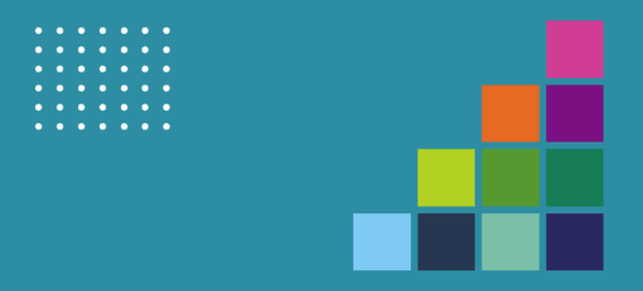 Multi-coloured steps going upwards