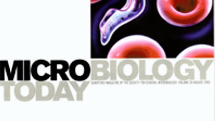 Cover of Microbiology Today, issue of August 2002