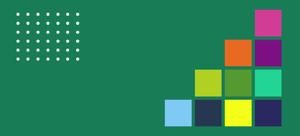 Multi-coloured steps going upwards