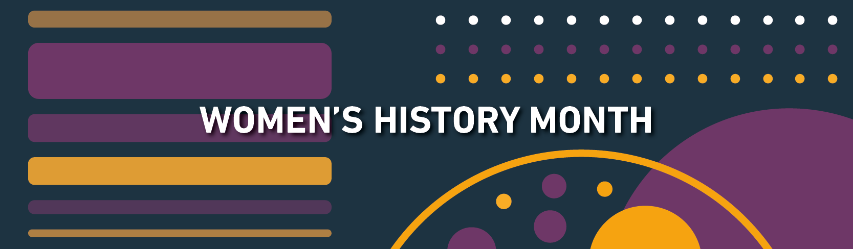 Women's History Month banner