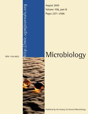 Cover of Microbiology journal, issue of August 2010