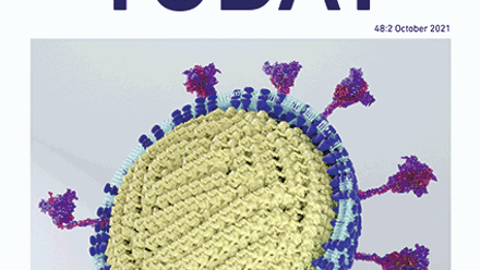 Cover of Microbiology Today, issue of October 2021