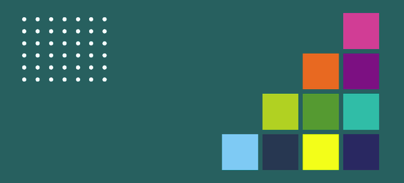 Multi-coloured steps going upwards