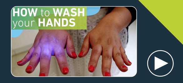 Thumbnail of a video on how to wash your hands