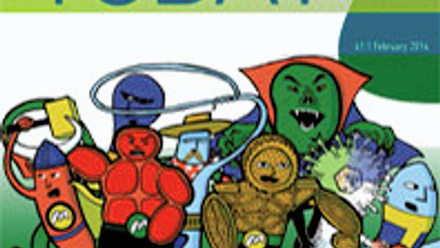 Cover of Microbiology Today, issue of February 2014